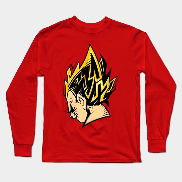 Vegeta SSJ Long Sleeve T-Shirt by carter